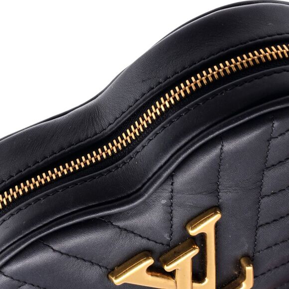 Louis Vuitton New Wave Heart Crossbody Bag Quilted Leather Black - Picture 7 of 9